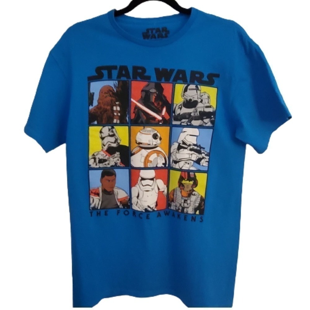 Star Wars The Force Awakens Logo Tee Men's Size Medium Storm Troopers Kylo Ren
